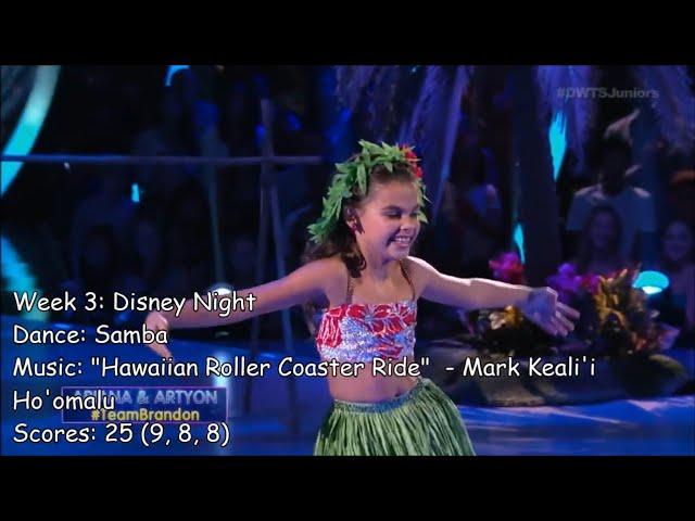 Ariana Greenblatt - All Dancing With The Stars: Juniors Performances