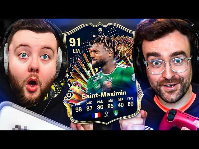 FC24 Squad Builder Showdown! TEAM OF THE SEASON ALLAN SAINT-MAXIMIN!!