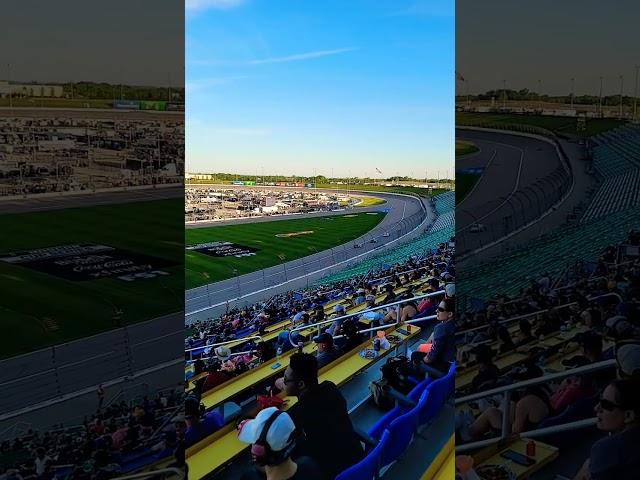 first laps of the ARCA race #cargurus #nascar #kansasspeedway
