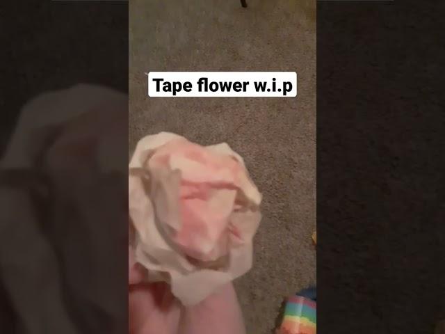 ( tutorial? ) #tape #flowermakingideas #puppetmaking