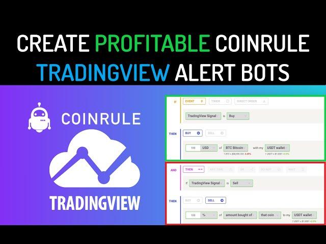 GUIDE How to Setup Profitable CoinRule Automated Crypto Trading Bot Tradingview Indicator Strategy