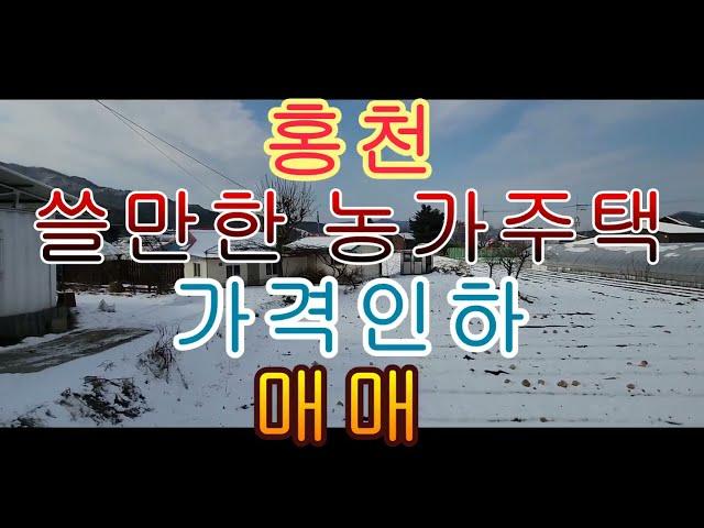 홍천 쓸만한 농가 주택 가격인하 매매 401제곱 121평 주택 99제곱 30평 8천만