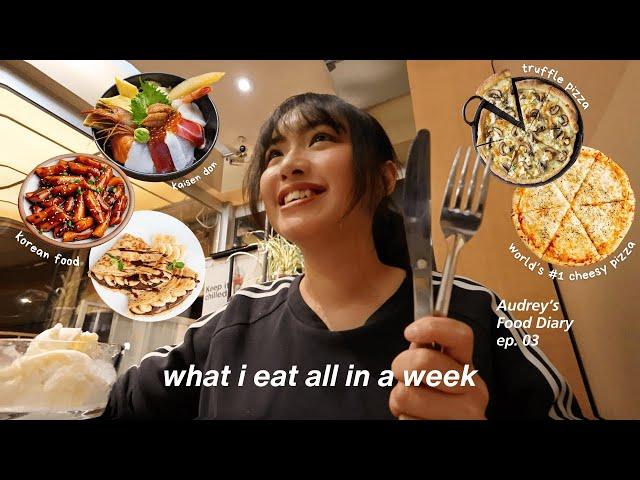 food diary | what i eat in a week, solar eclipse sighting, trying world #1 pizza, lots of good food