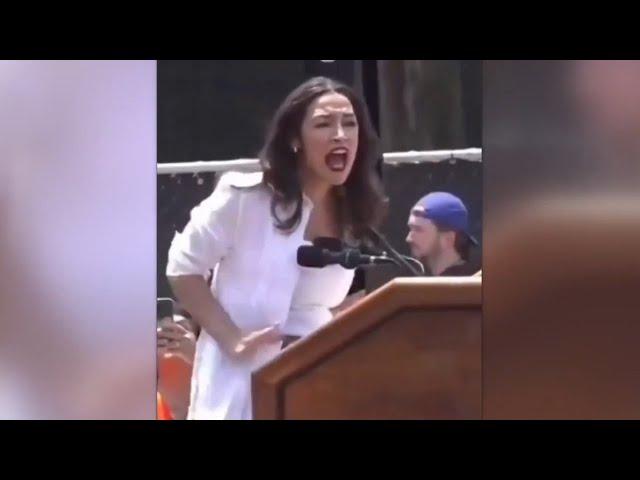 ‘Is she ok?’: AOC loses it at Bronx rally