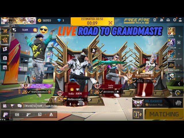  Today PC Player Live Guild Test  Grandmaster Top1 Push LIVE #freefiremaxlive #freefirelive