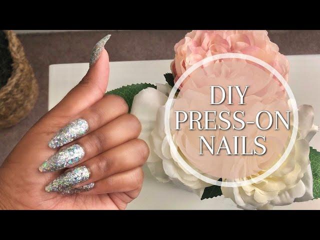 DIY NAILS AT HOME *NO ACRYLIC *|PRESS ON NAILS|WHITNEYAALIYAHH