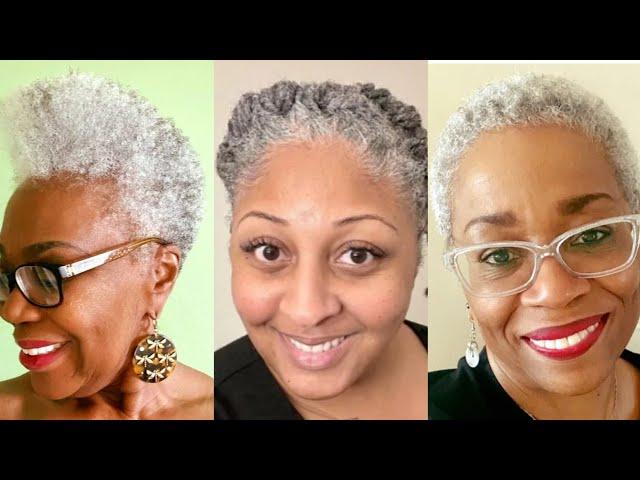 Summer Salt And Pepper Hairstyles For Black Slaying Mamas