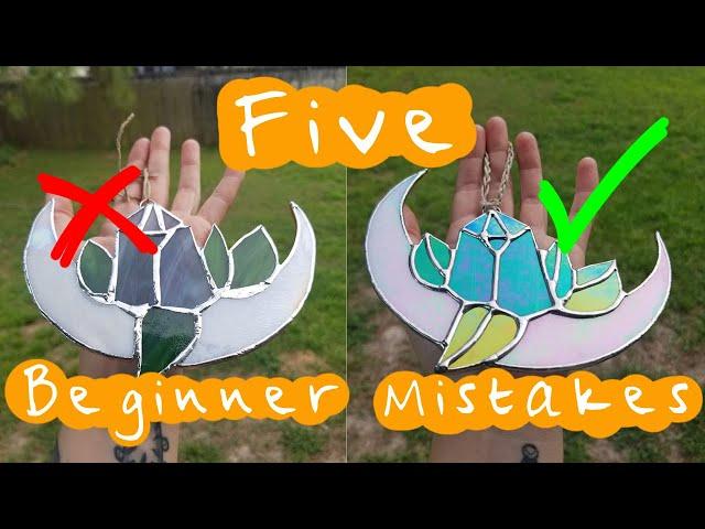 Common Beginner Mistakes & How to Fix Them :: Stained Glass Beginner Tutorial