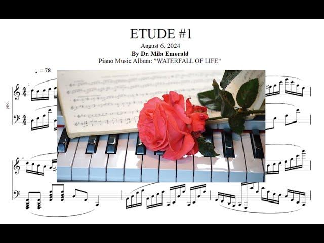 Piano Etude #1 - Dr. Mila Emerald - Dynamic Original Piano Music Composition