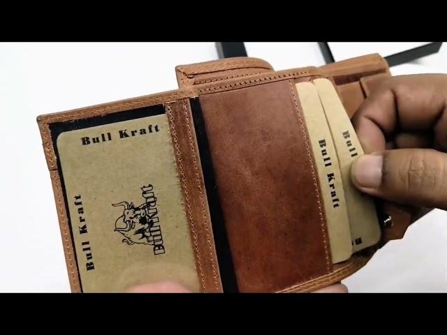 Bull Kraft men's genuine leather wallet manufacturers