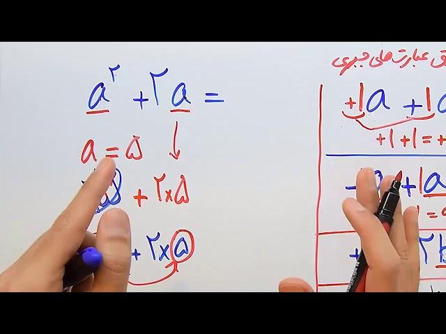 ریاضی 8 - فصل 4 - بخش 1 : ساده کردن و جمع و تفریق عبارت های جبری