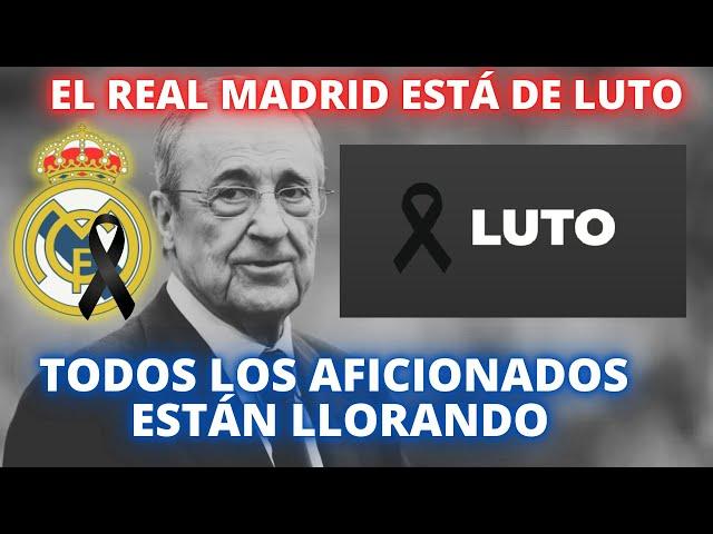 EL REAL MADRID ESTÁ DE LUTO - TODOS LOS AFICIONADOS ESTÁN LLORANDO - DETUVO A TODA LA CIUDAD