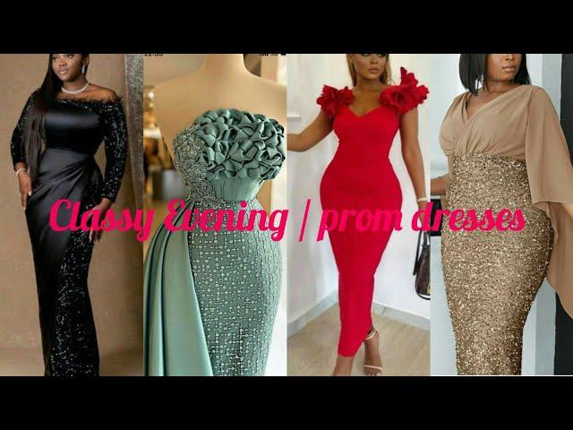 Top best dinner gown styles for ladies | Evening dresses 2023| sequins styles for prom dresses|Satin