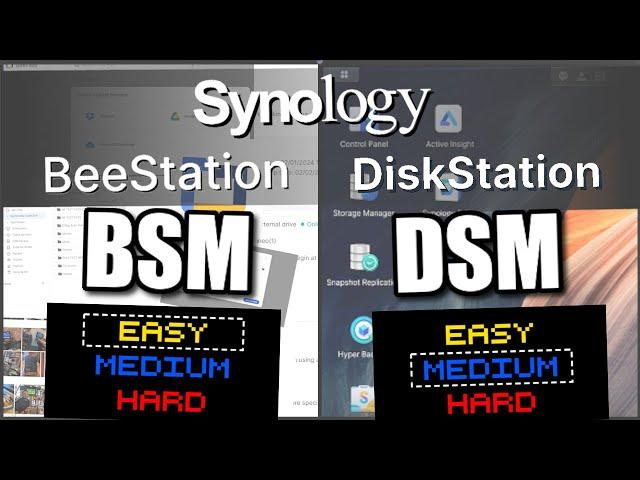 Synology BeeStation vs Diskstation NAS (BSM vs DSM)