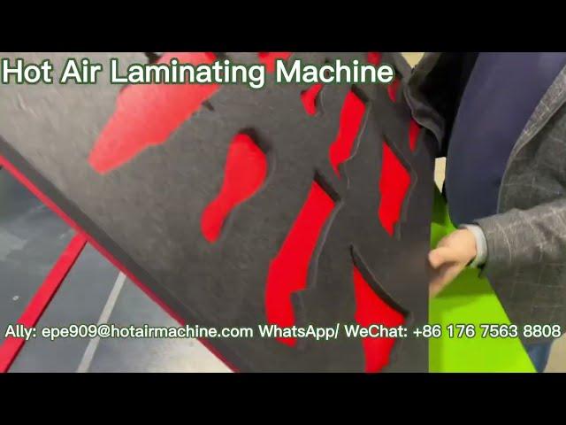 Case XPE Foam Insert Laminating | PE EPE Foam Hot Air Laminating Machine | Hot Air Laminator | QB