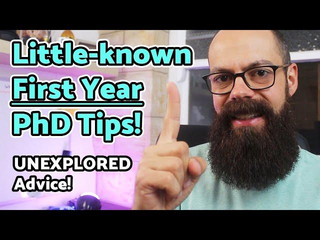 PhD first year tips! DOMINATE your first year!