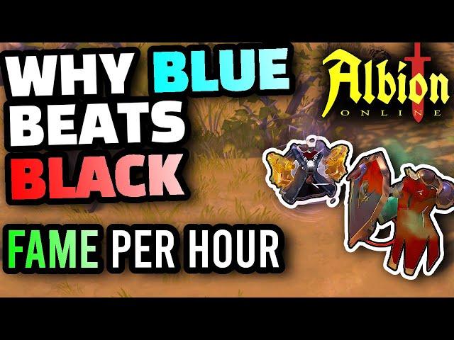 Albion Online - Comparing T4 Blue Zone Static Fame to T6 Black Zone Fame