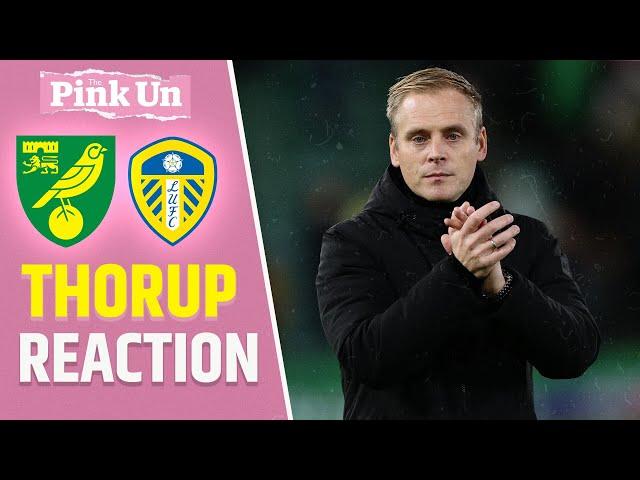 Johannes Hoff Thorup Reaction | Norwich City 1-1 Leeds United | The Pink Un