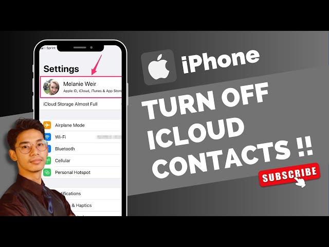 Turn OFF iCloud Contacts on iPhone !