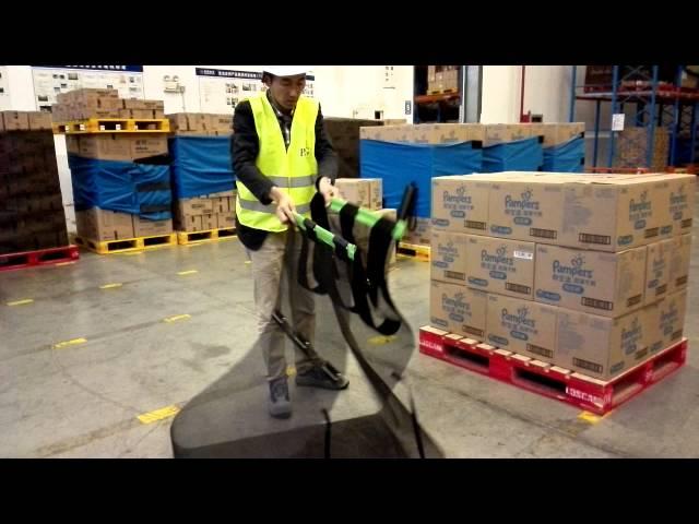 Green Spider Reusable Pallet Wraps, quick and easy operate, a smart item storage!