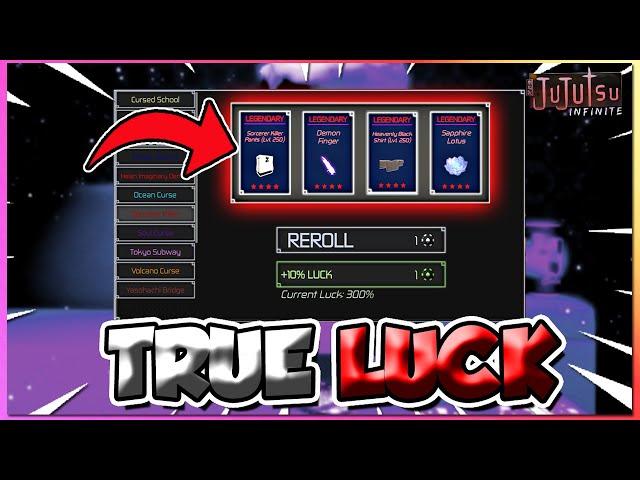 Jujutsu Infinite Casino Luck Glitch 100% Legendary Drop + True Luck Full Guide! (CODES)