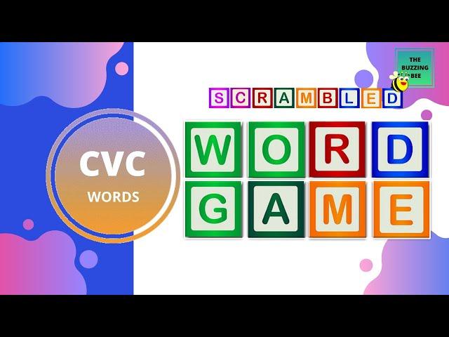 Scrambled Words Game | CVC Words | Guess the Words Game