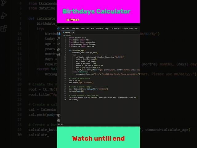 Python Code to Calculate Days, Years, Months, Seconds python tutorial #shorts  #trending