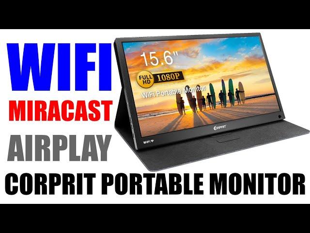 Portable Monitor with WIFI for Smartphone or Computer - Corprit 1080p Review