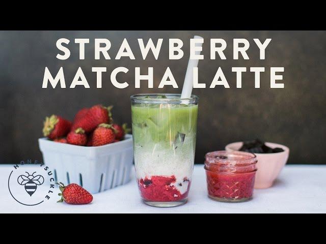 Strawberry Matcha Latte (Asian Tea) - COFFEE BREAK SERIES - Honeysuckle