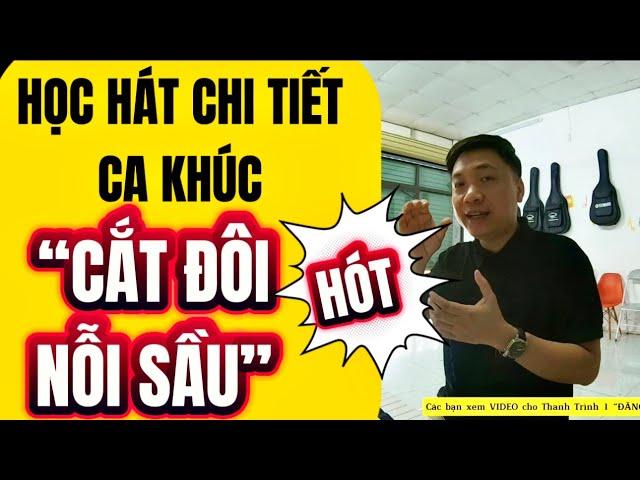 Học hát chi tiết ca khúc “CẮT ĐÔI NỖI SẦU” Tăng Duy Tân , dành cho người bắt đầu học nhạc