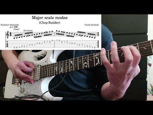 Major scale modes (with TABs)