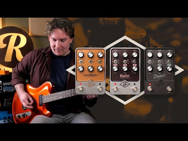 UAFX Woodrow '55, Ruby Top Boost '63 & Dream '65 Amp Pedals | Reverb Tone Report