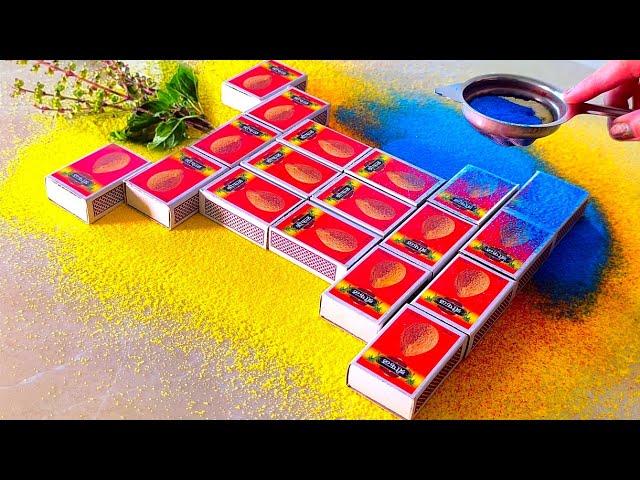 Beautiful tulsi vivah rangoli using easy technique | Happy new year/dev diwali tulsi vivah rangoli