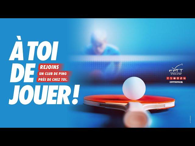 À toi de jouer ! Rejoins un club de ping près de chez toi