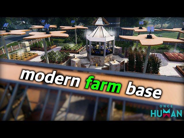 [Once Human] modern farm base | tutorial