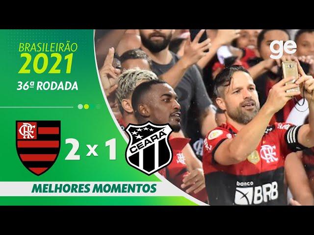 FLAMENGO 2 X 1 CEARÁ | MELHORES MOMENTOS | 36ª RODADA BRASILEIRÃO 2021 | ge.globo