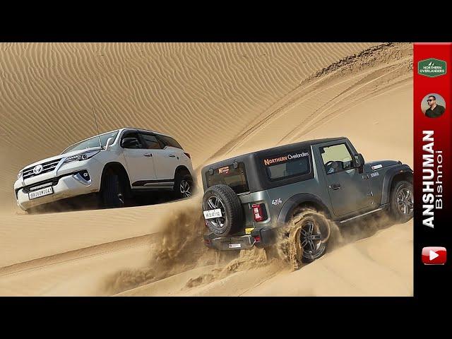 Thar Petrol & Diesel, Fortuner, Pajero Sport, Endy: Offroading in Sand dunes