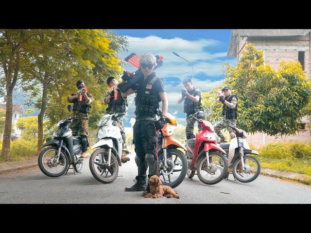 Banana TV : Missile Squadron Skill Nerf Guns Fight High-tech Crime Motorcycle Robbery