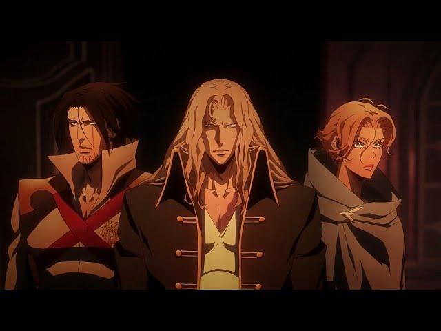 Alucard Trevor and Sypha VS Dracula 1/3 - Castlevania S2