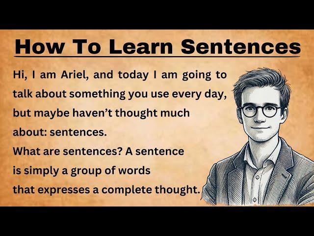 How To Learn English || Learn English Through Story || Graded Reader ||  Sentence and its all types