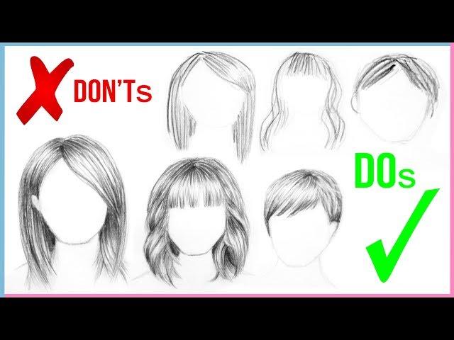 DOs & DON'Ts: How to Draw Realistic Hair Easy for Beginners Step by Step | Art Drawing Tutorial