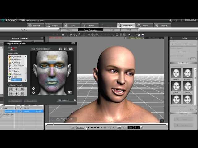 3DXchange5 Tutorial - Importing Facial Morph Target Data from Daz Studio