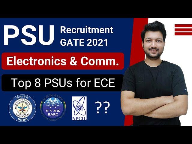 PSU Recruitment through GATE 2022 for ECE | PSU with GATE 2022 | Top 8  PSU for GATE Electronics