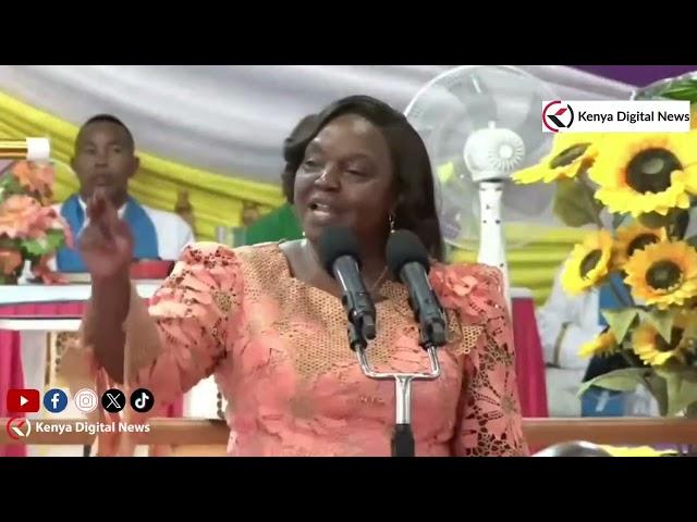 Gachagua's wife Pastor Dorcas fumes in Church over Albert Ojwang's death!!