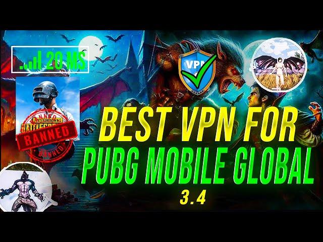 20 MS  VPN for PUBG Mobile Global 3.4 Android and IOS 2024 || #pubgmobile #PUBGM #iphone