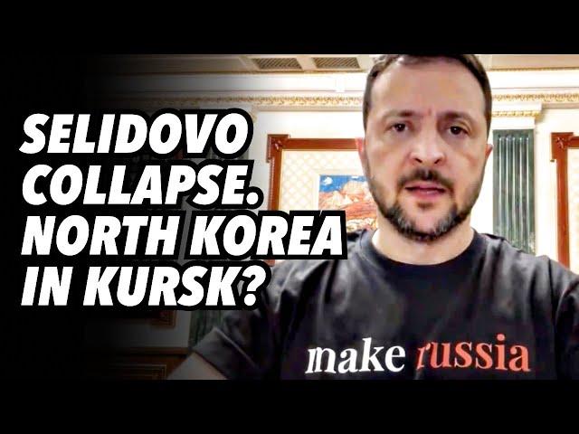 Ukraine Selidovo collapse. North Korea in Kursk?