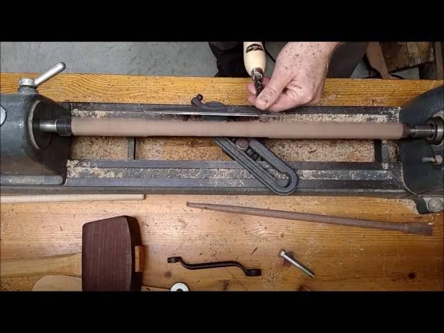 Maple and Walnut Laminated Drumsticks on the Lathe- Vintage Wood Workshop