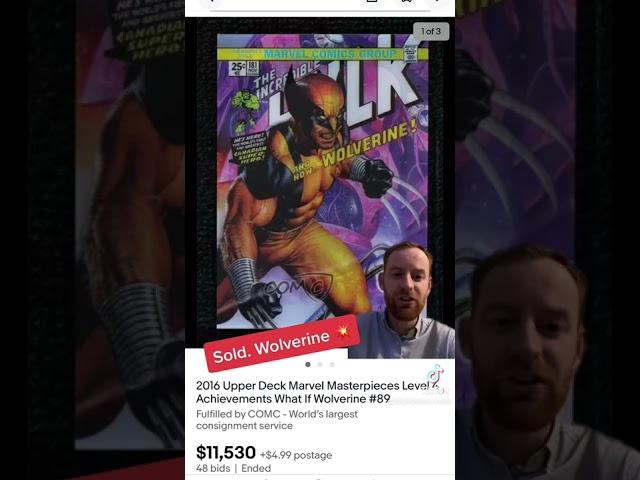 $11,500 Sold. Wolverine 2016 MM achievement What if  #marvelcards #marveltradingcards #wolverine