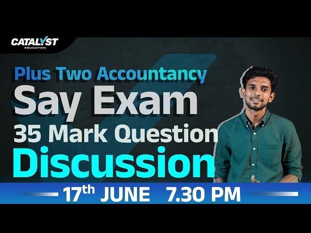 Plus Two Accountancy | SAY Exam | Most Important Final Exam Questions | +2 Commerce.