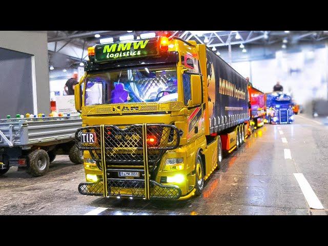 STUNNING RC MODEL TRUCK, RC FIRE TRUCK, RC TRACTOR, RC MACHINE COLLECTION!! RC AROCS SCALEART 8x8